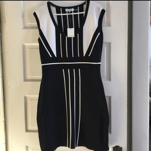 Calvin Klein sz L black/ white dress